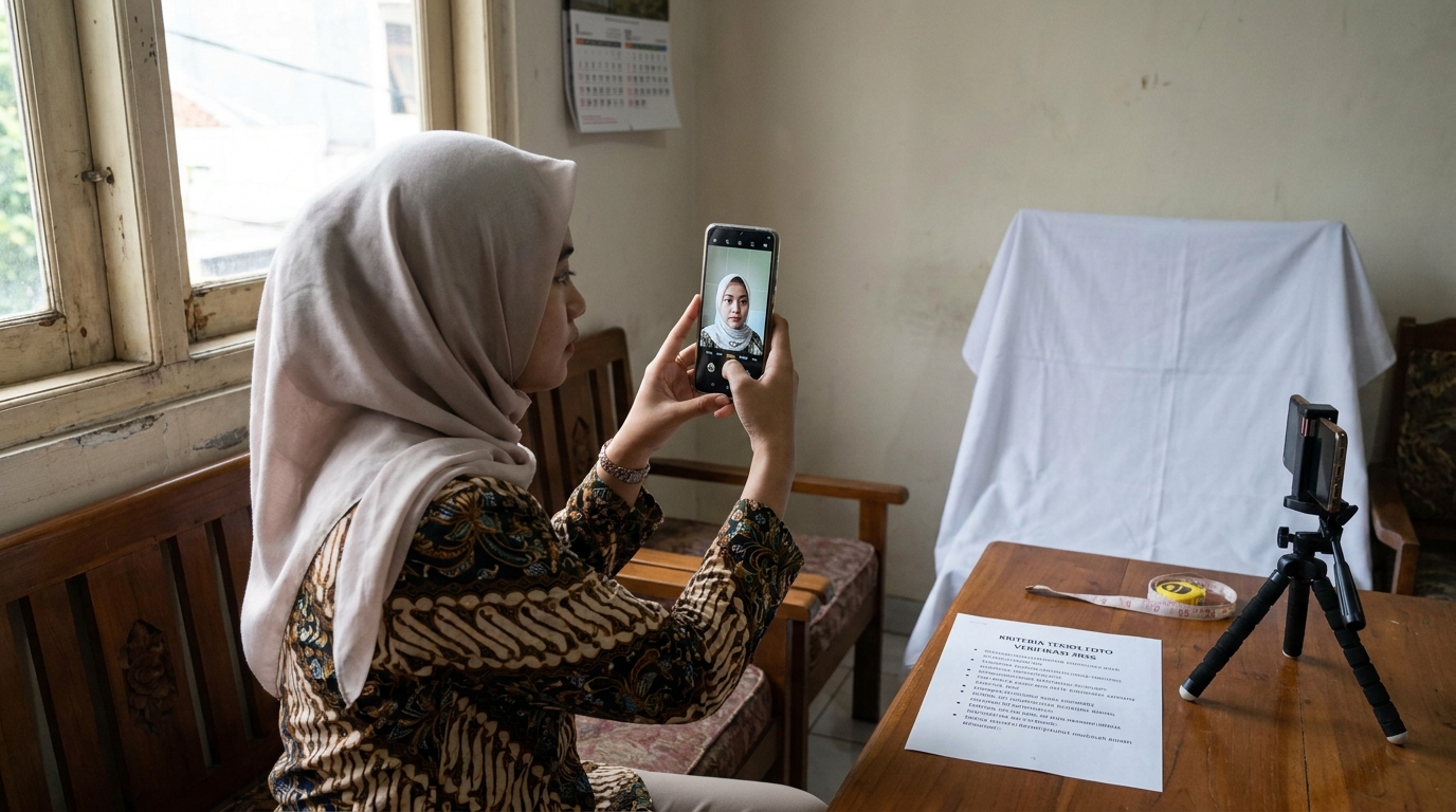Supporting image that visualizes the requirements, checklist, or technical standards from "Kriteria Teknis Foto Verifikasi 2026".