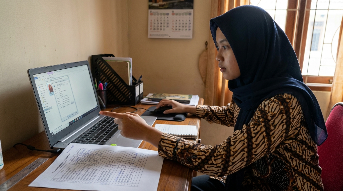 Supporting image that visualizes the requirements, checklist, or technical standards from "Spesifikasi Teknis dan Ukuran File".