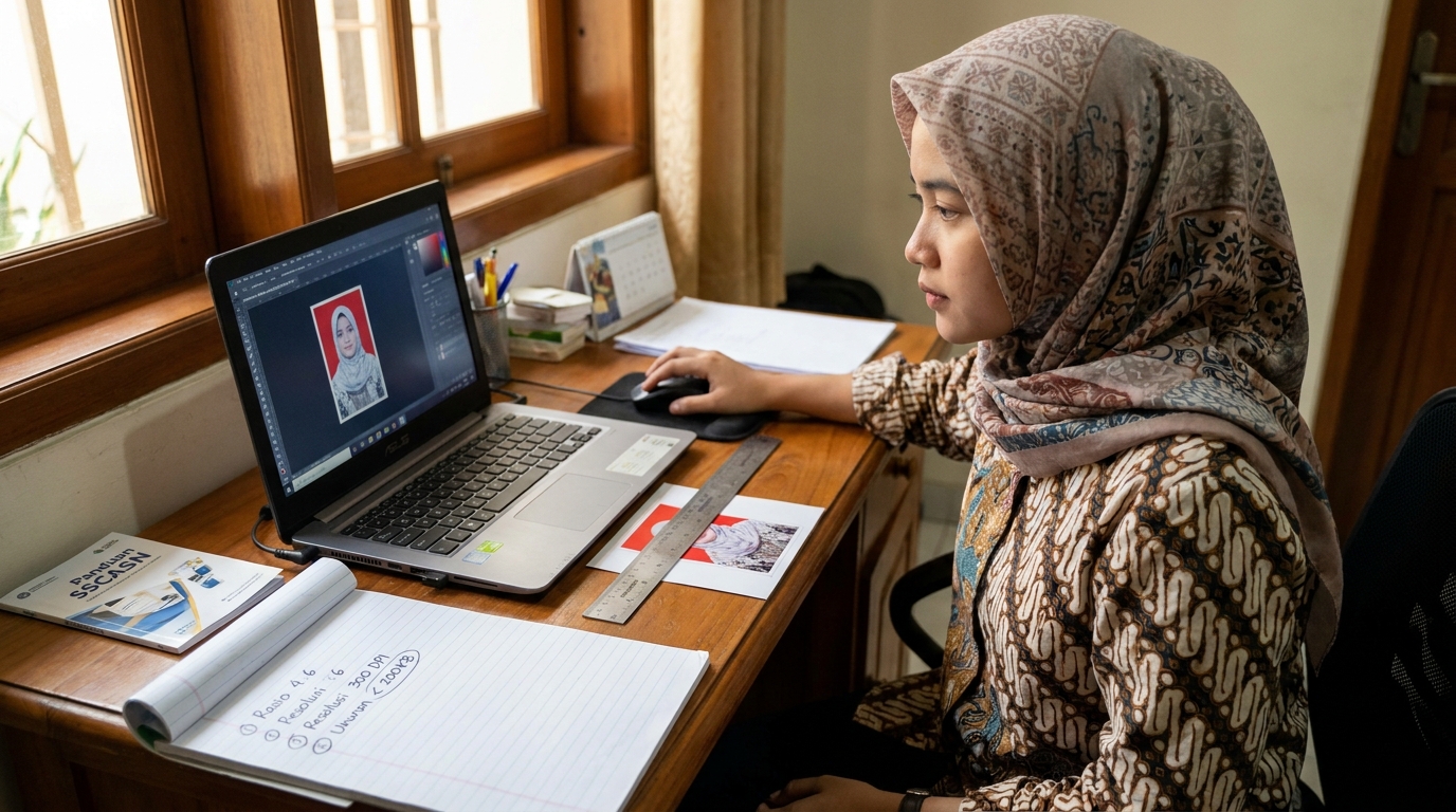 Supporting image that visualizes the requirements, checklist, or technical standards from "Menyeimbangkan Resolusi dan Ukuran File Tanpa Mengorbankan Kualitas".