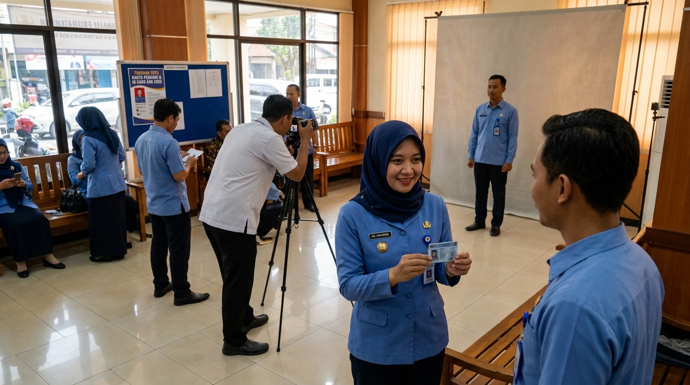 Panduan Lengkap Foto Kartu Pegawai 2026: Syarat, Warna, dan Tips Profesional