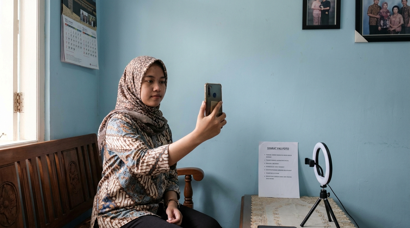 Supporting image that visualizes the requirements, checklist, or technical standards from "Anatomi Foto yang Disukai Sistem Privy dan Peruri".