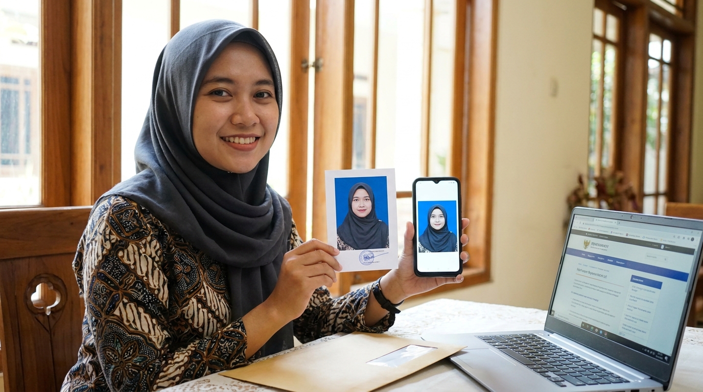 Supporting image showing the final accepted-looking result described in "Solusi Praktis Mendapatkan Hasil Profesional".