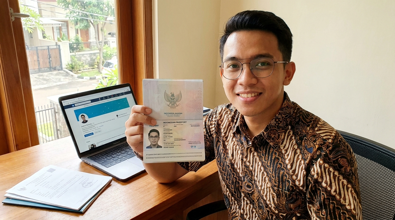 Supporting image showing the final accepted-looking result described in "Membangun Kredibilitas Melalui Detail Visual yang Rapi".
