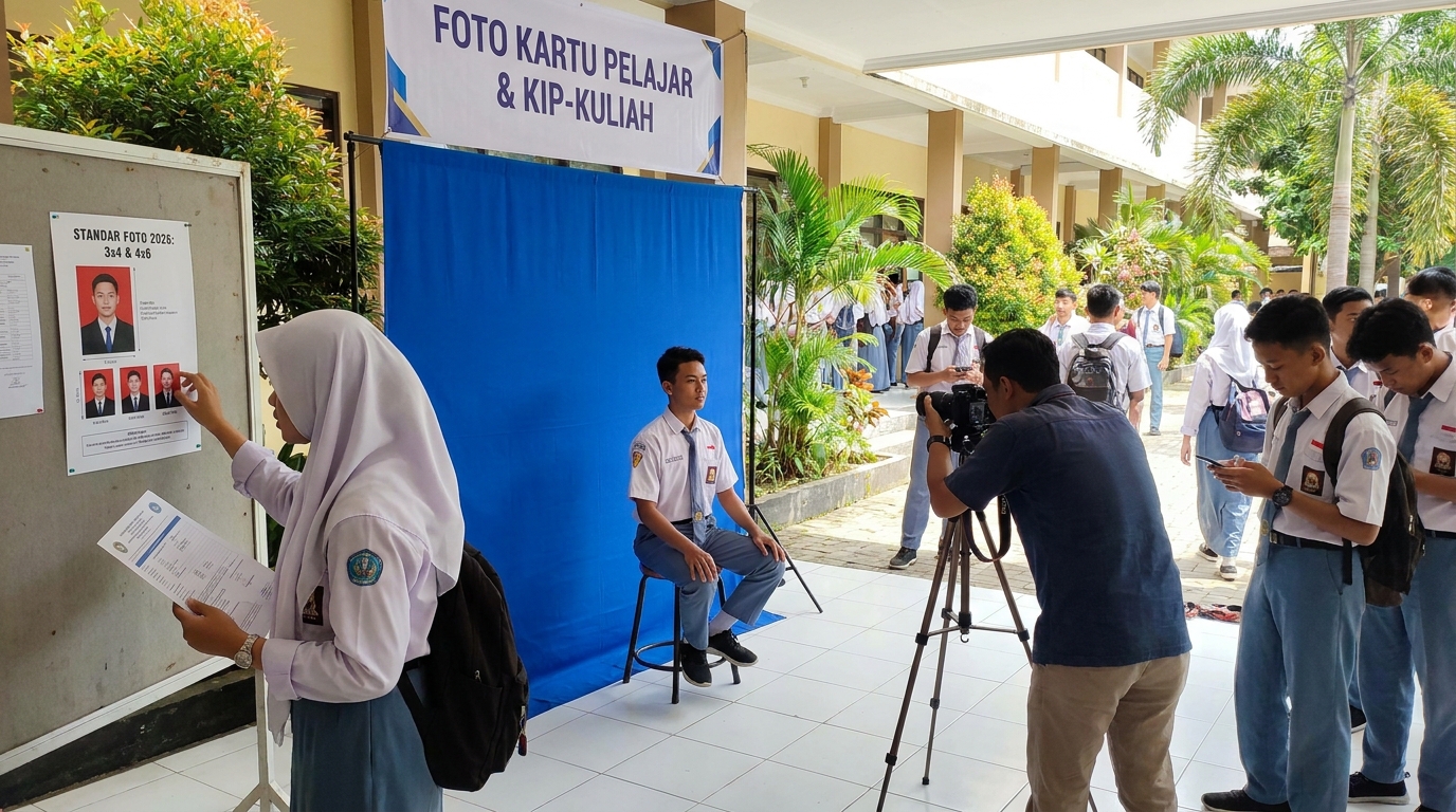 Ukuran Foto Kartu Pelajar & KIP-Kuliah 2026: Panduan Lengkap agar Lolos Verifikasi