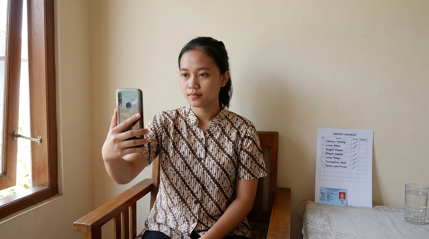 Supporting image that visualizes the requirements, checklist, or technical standards from "Kriteria Foto Verifikasi yang Diterima Upwork".