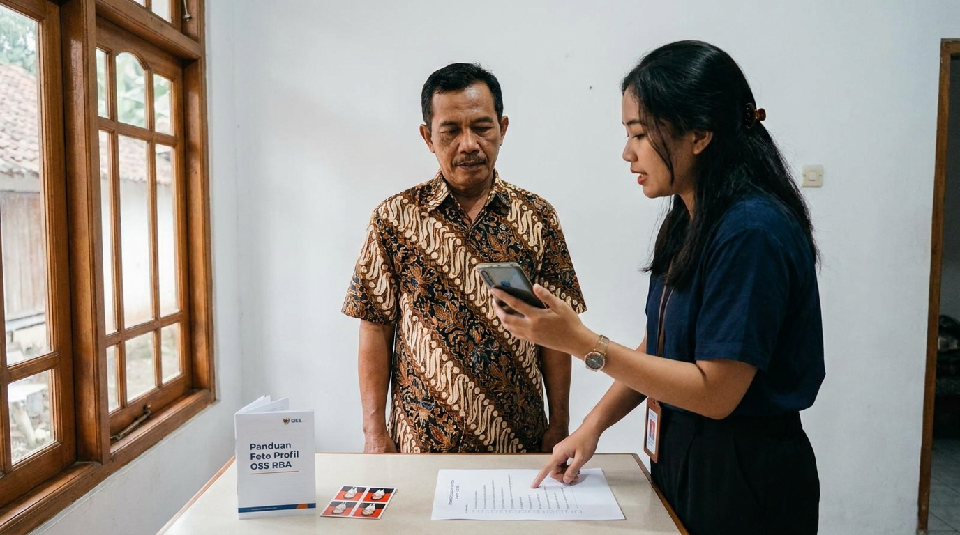 Supporting image that visualizes the requirements, checklist, or technical standards from "Ketentuan Utama Foto Profil OSS RBA 2026".