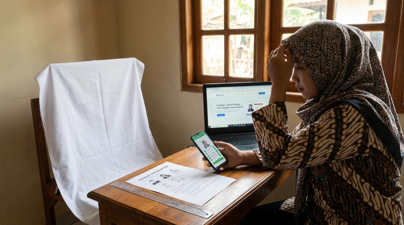 Supporting image that visualizes the requirements, checklist, or technical standards from "Solusi Praktis untuk Foto Standar Internasional".