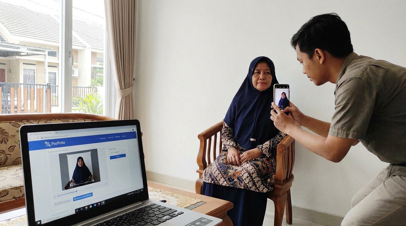 Panduan Komposisi Foto Visa Umrah 80 Persen Wajah Terbaru 2026