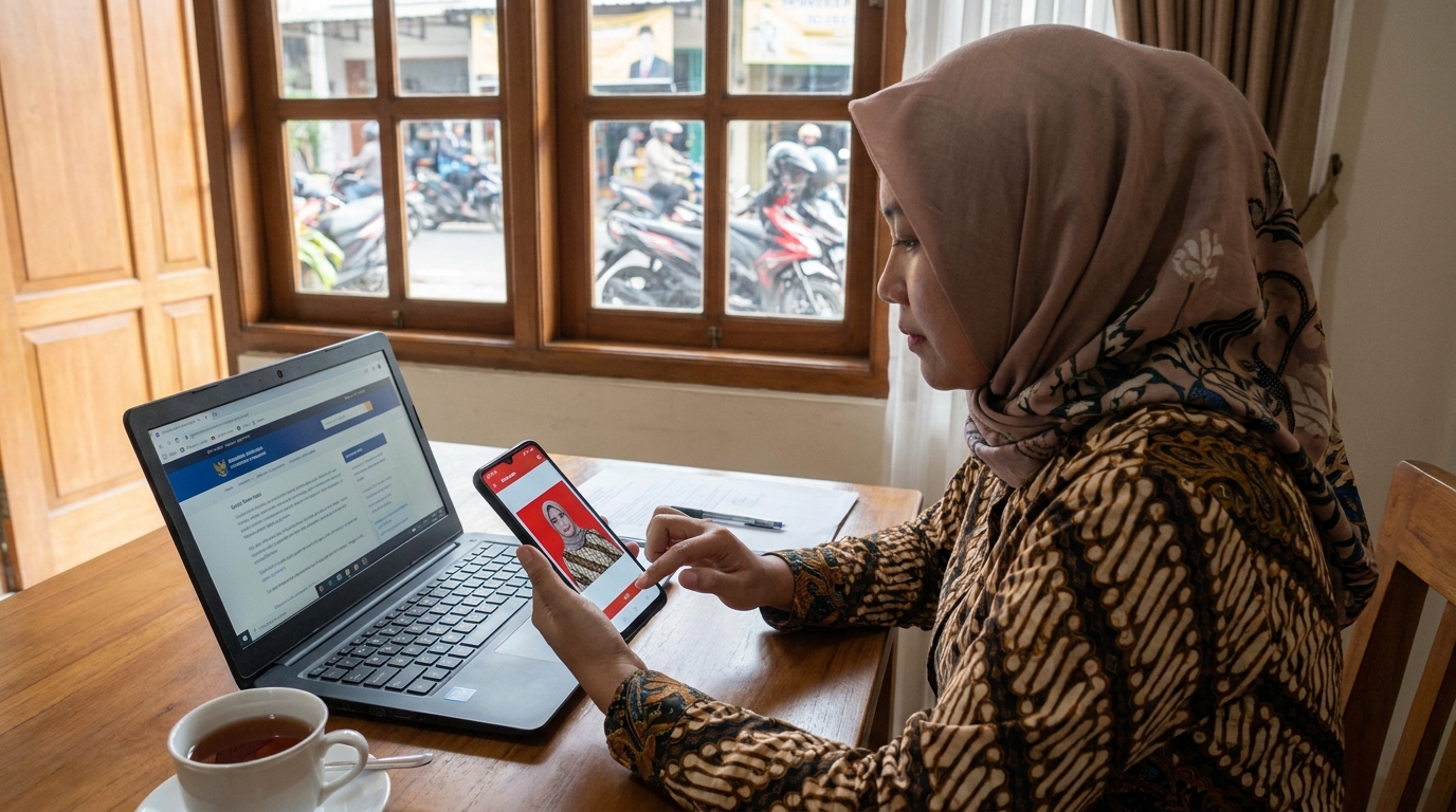 Supporting image showing the main action or workflow from "Solusi Praktis dengan PasPoto".