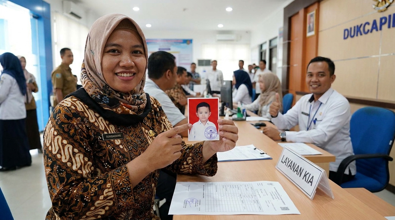 Supporting image showing the final accepted-looking result for syarat foto KIA.