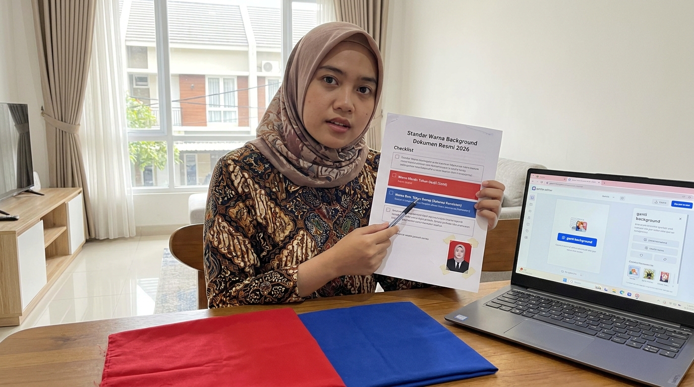 Supporting image that visualizes the requirements, checklist, or technical standards from "Standar Warna Background Dokumen Resmi 2026".