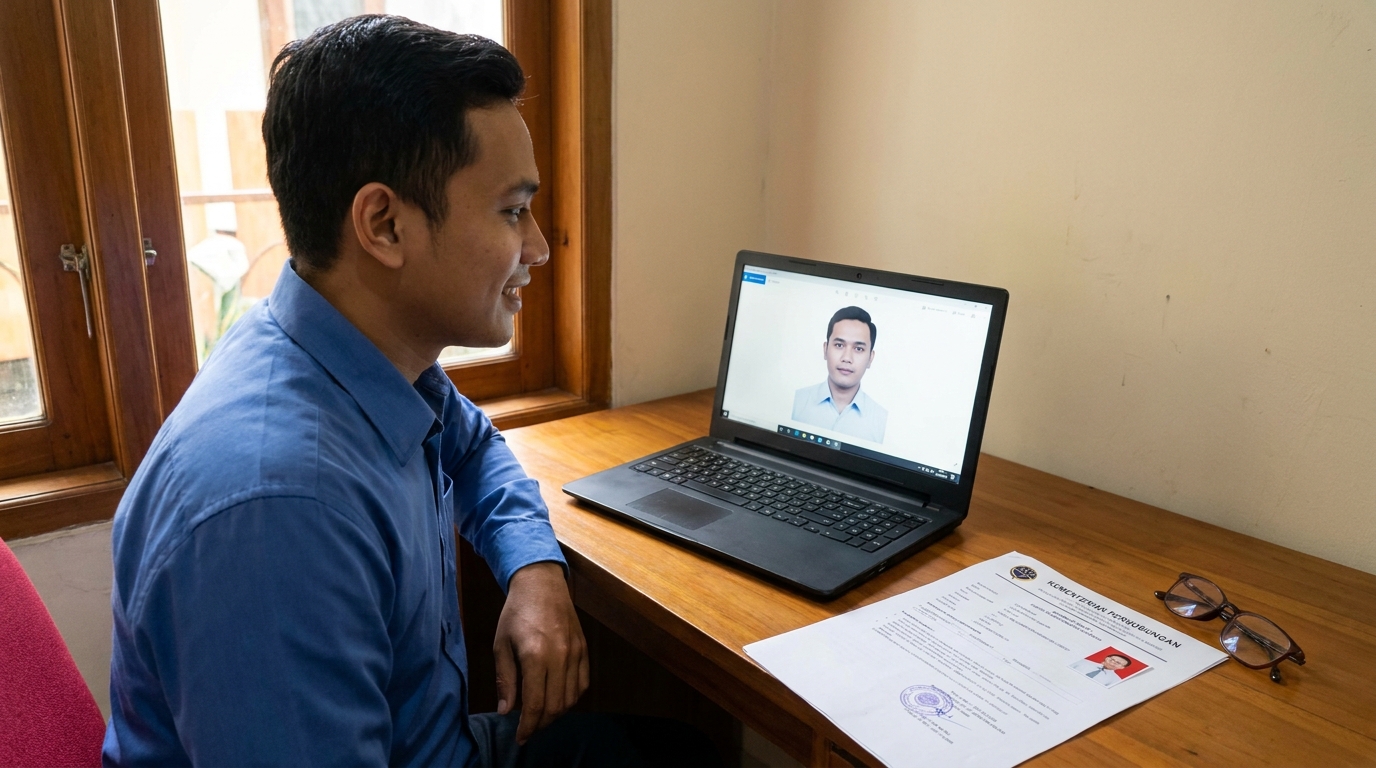 Supporting image showing the final accepted-looking result described in "Hindari Kesalahan Ini Supaya Foto Tidak Ditolak".