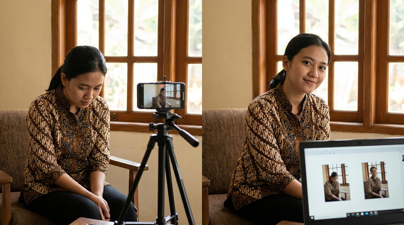 Supporting image showing a clear evaluation or comparison inspired by "Bahasa Tubuh dalam Bingkai: Pose yang Membangun Otoritas".