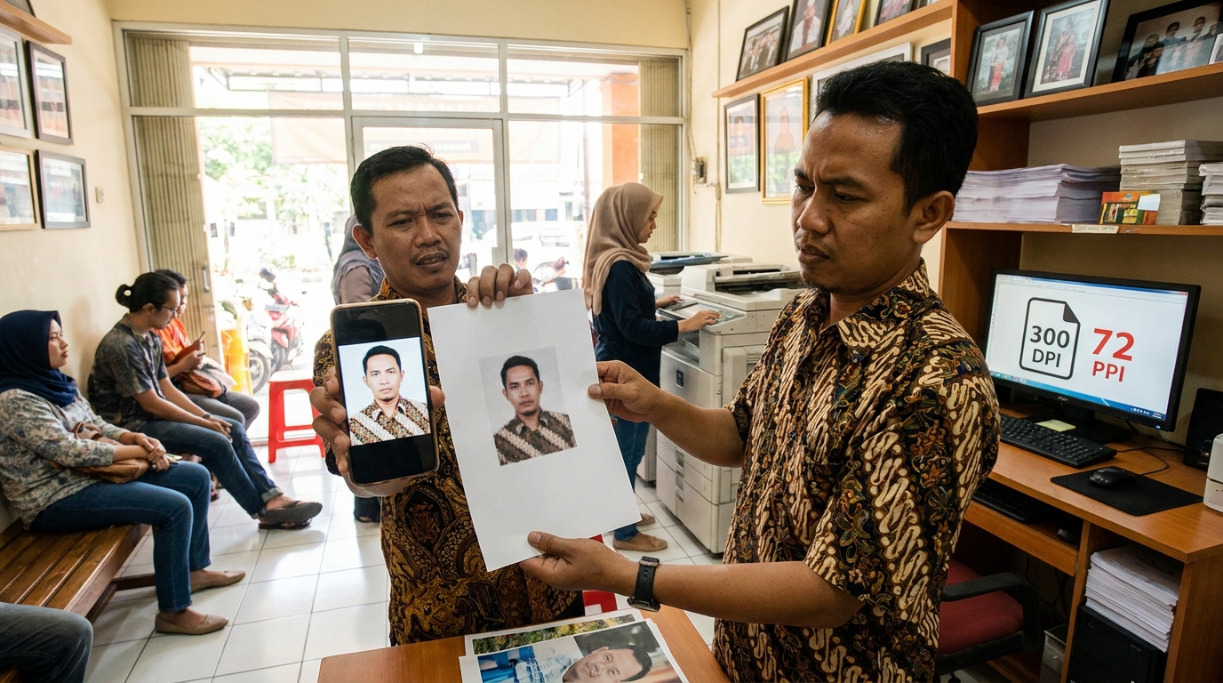Resolusi Pas Foto Digital 2026: Rahasia Hasil Cetak Tajam dan Profesional