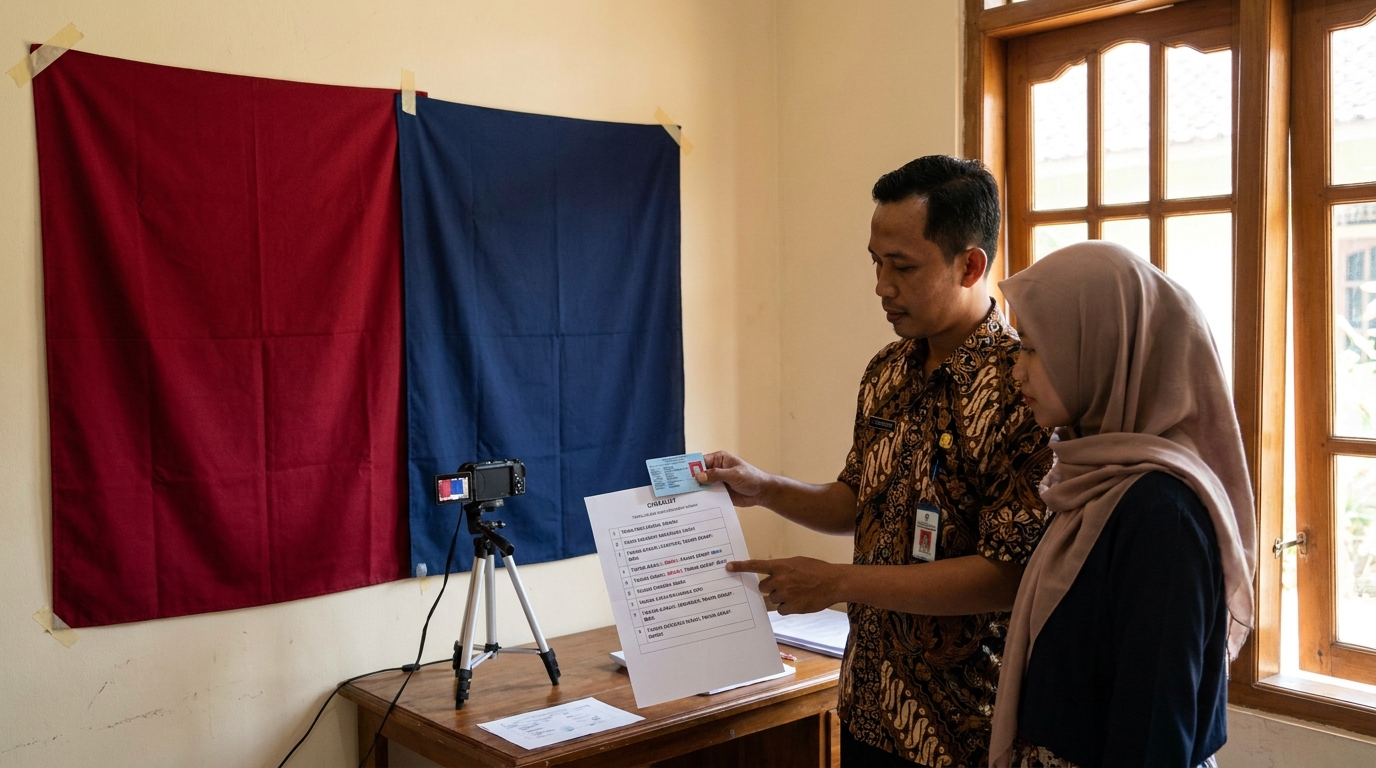 Supporting image that visualizes the requirements, checklist, or technical standards from "Aturan Warna Latar Belakang SIASN 2026".