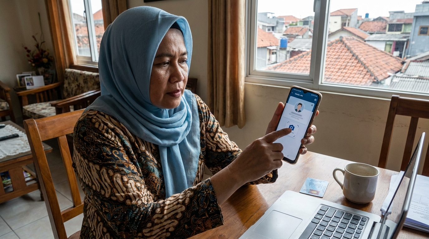 Supporting image showing the main action or workflow from "Langkah Cepat Ganti Foto Mobile JKN".