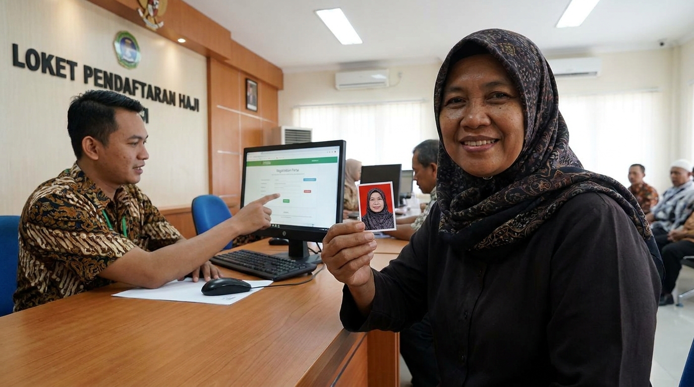 Supporting image showing the final accepted-looking result described in "Ketentuan Pakaian dan Penampilan".