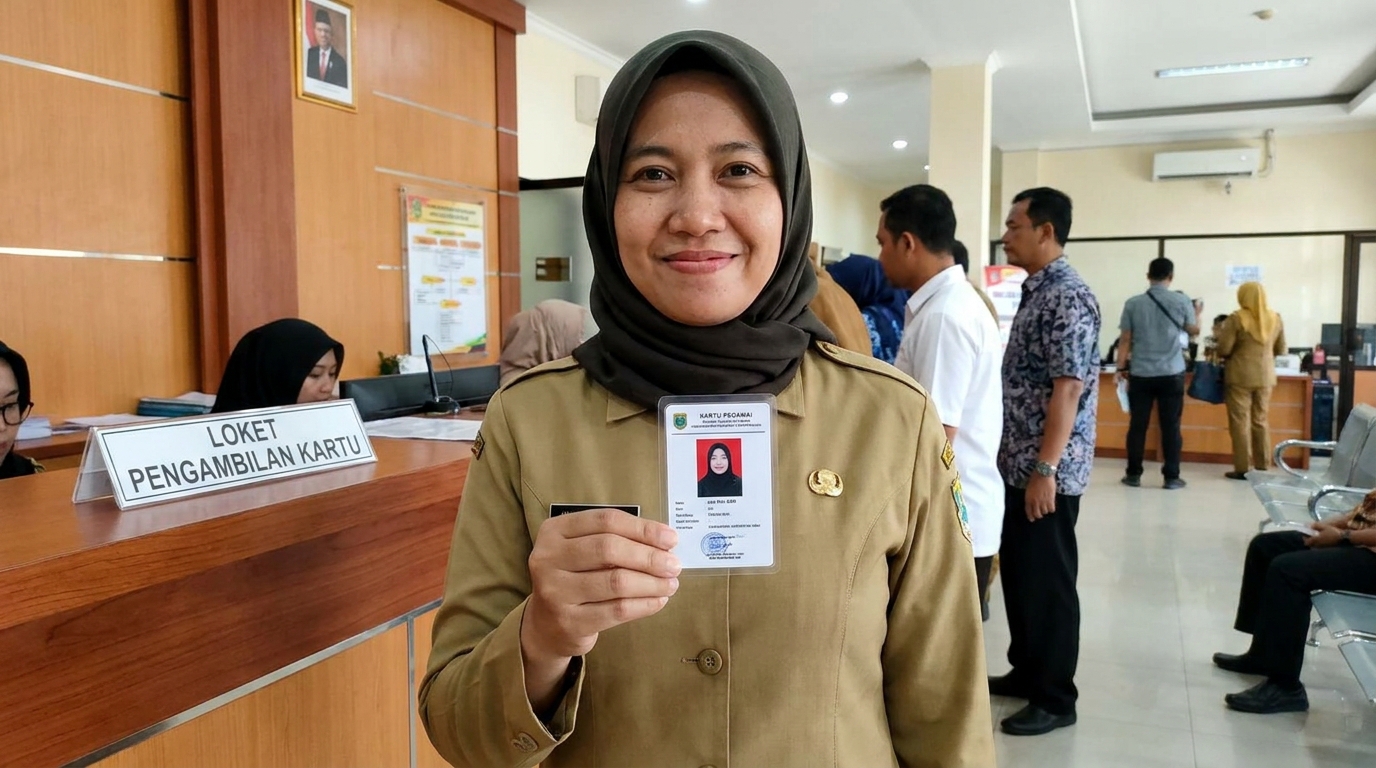 Supporting image showing the final accepted-looking result described in "Aturan Berpakaian dan Atribut Resmi".