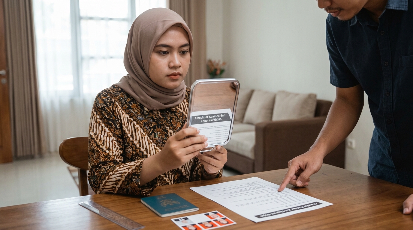 Supporting image that visualizes the requirements, checklist, or technical standards from "Checklist Kualitas dan Ekspresi Wajah".