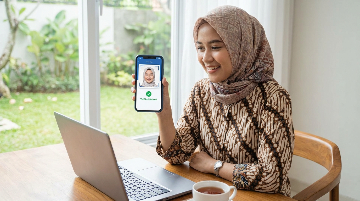 Supporting image showing the final accepted-looking result described in "Hindari Kesalahan Ini Saat Update Foto JMO".