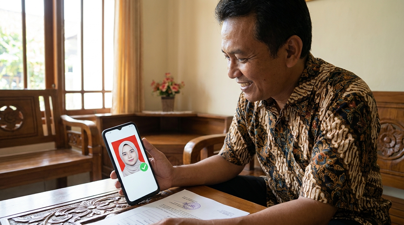 Supporting image showing the final accepted-looking result described in "Memilih Solusi yang Menghargai Privasi Anda".