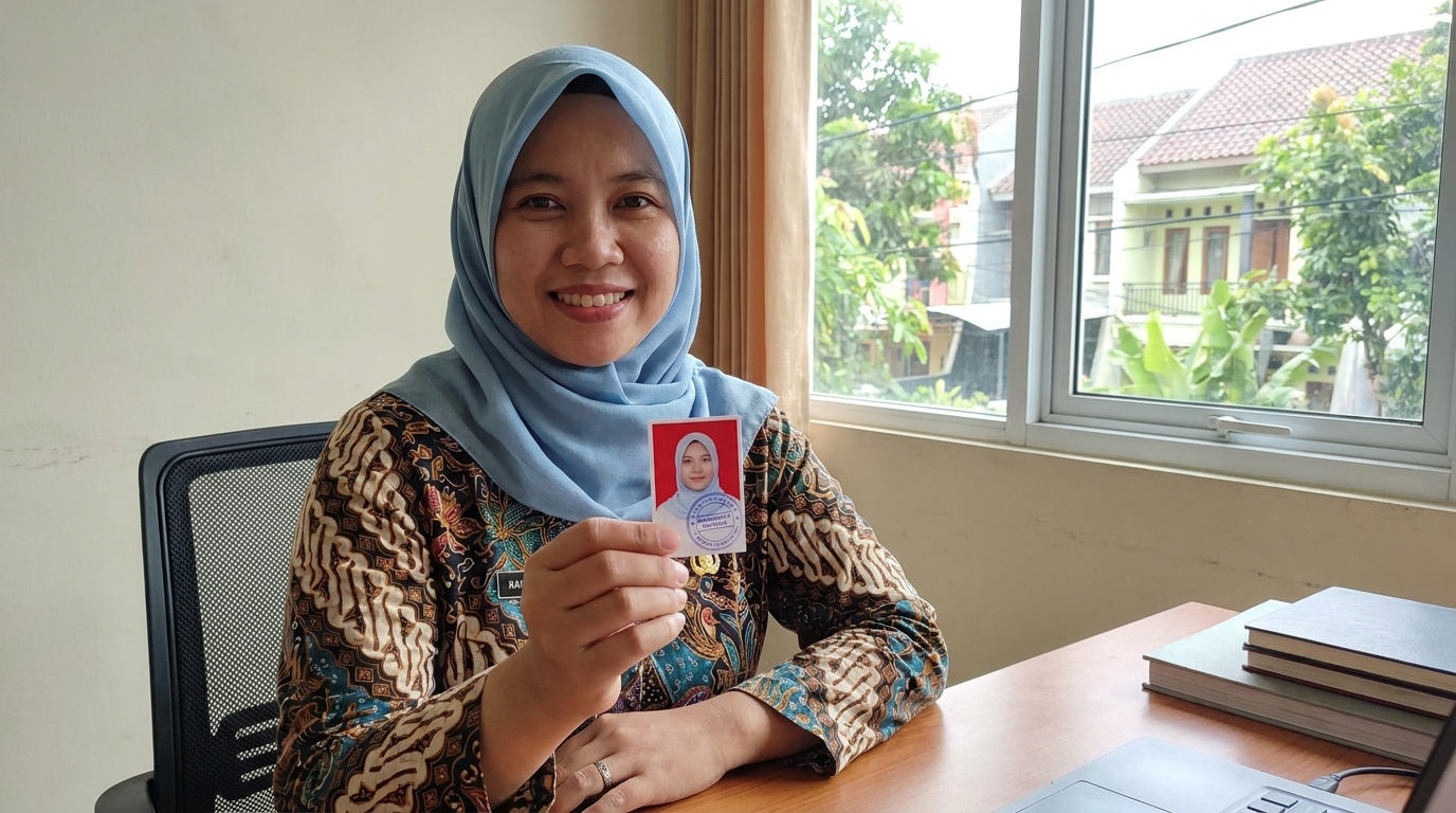 Supporting image showing the final accepted-looking result for warna background pas foto.