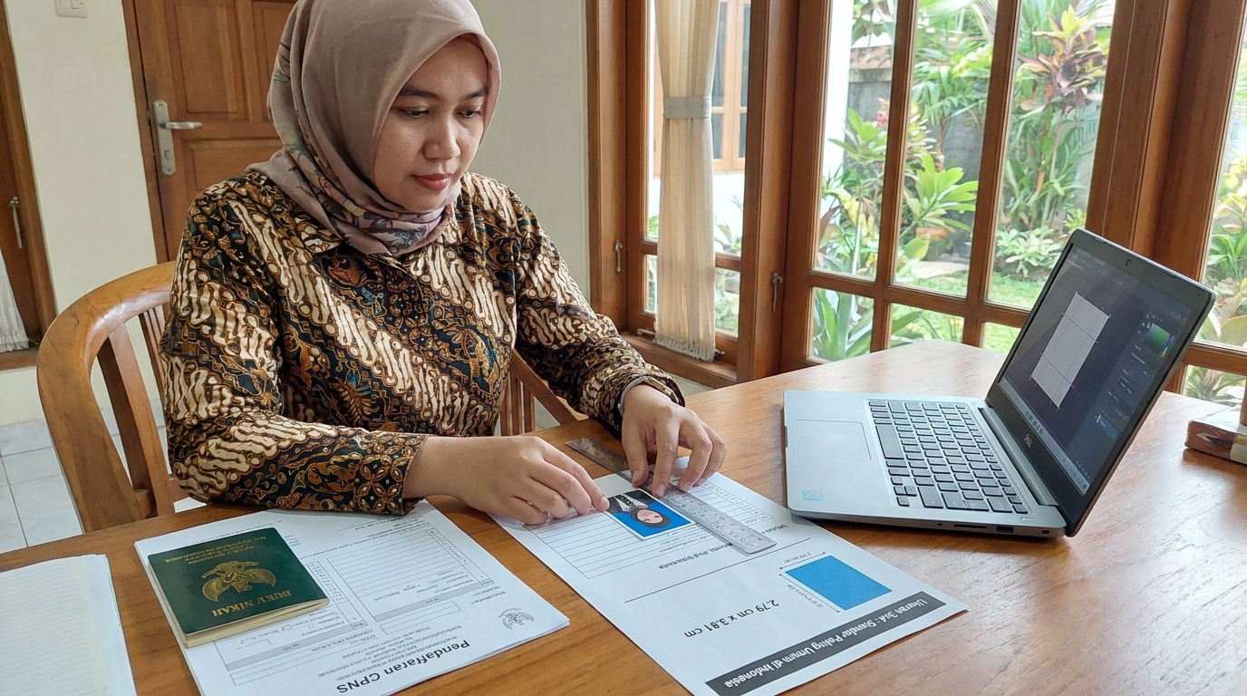 Supporting image that visualizes the requirements, checklist, or technical standards from "Ukuran 3x4: Standar Paling Umum di Indonesia".