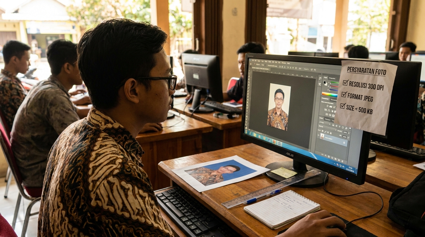 Supporting image that visualizes the requirements, checklist, or technical standards from "Optimasi Resolusi dan Ukuran File".