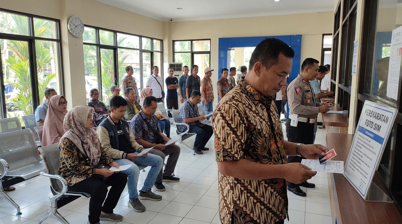 Syarat Pas Foto SIM 2026: Ukuran, Background & Pakaian