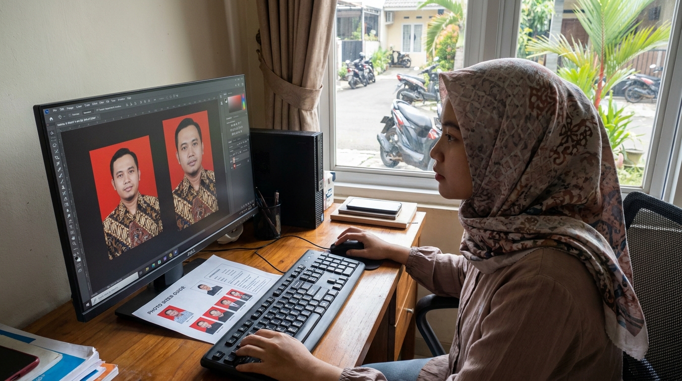 Cara Crop Foto Menjadi Pas Foto 3x4 dan 4x6 yang Benar (2026)