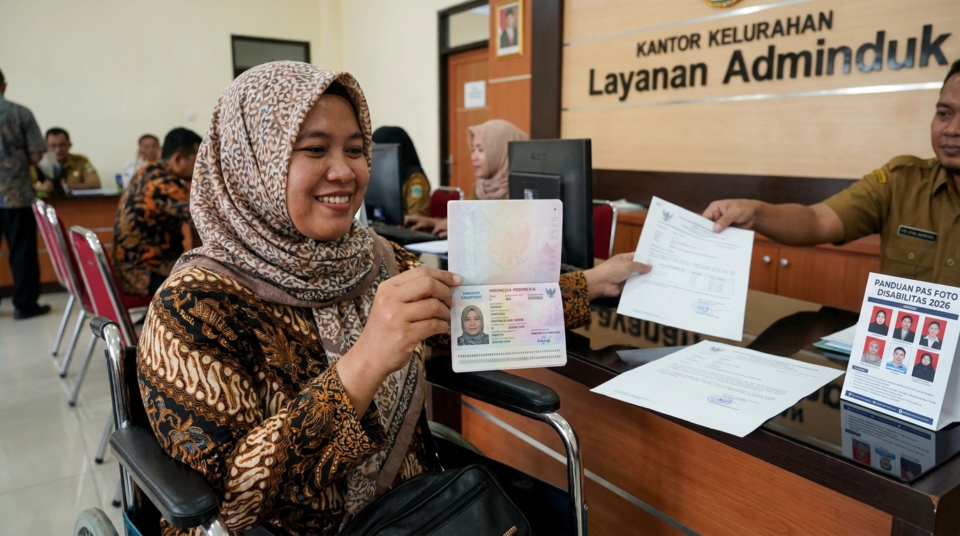 Supporting image showing the final accepted-looking result described in "Memahami Fleksibilitas Standar Biometrik 2026".