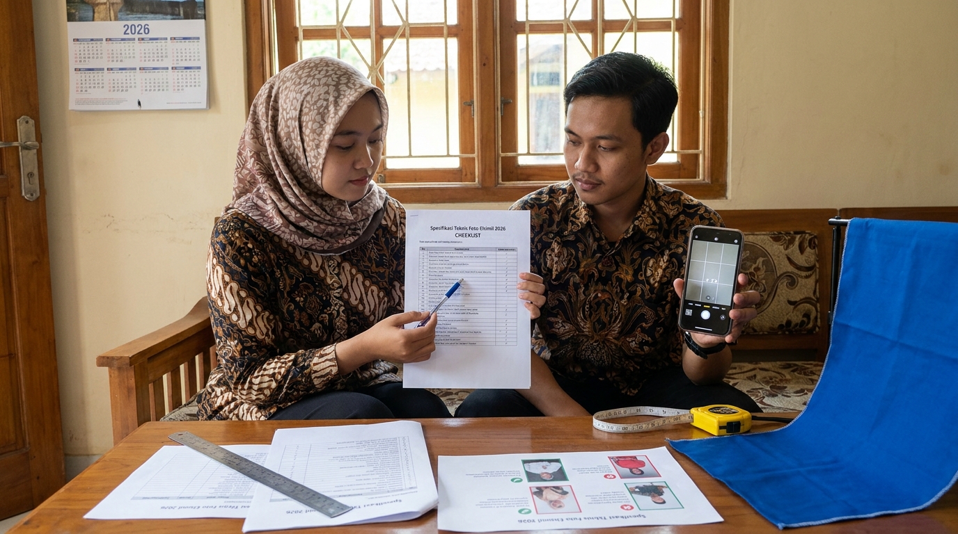 Supporting image that visualizes the requirements, checklist, or technical standards from "Spesifikasi Teknis Foto Elsimil 2026".