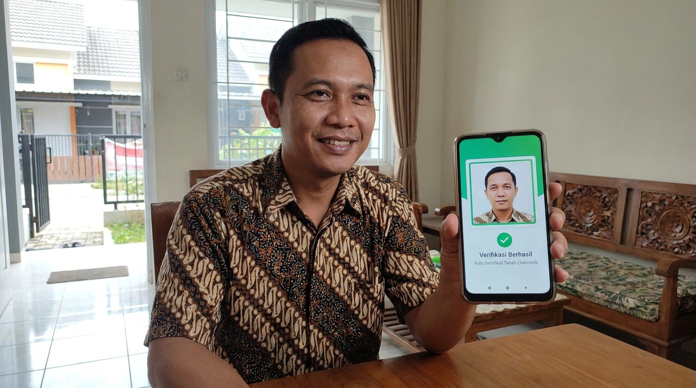 Supporting image showing the final accepted-looking result described in "Cara Mendapatkan Foto Verifikasi yang Profesional".