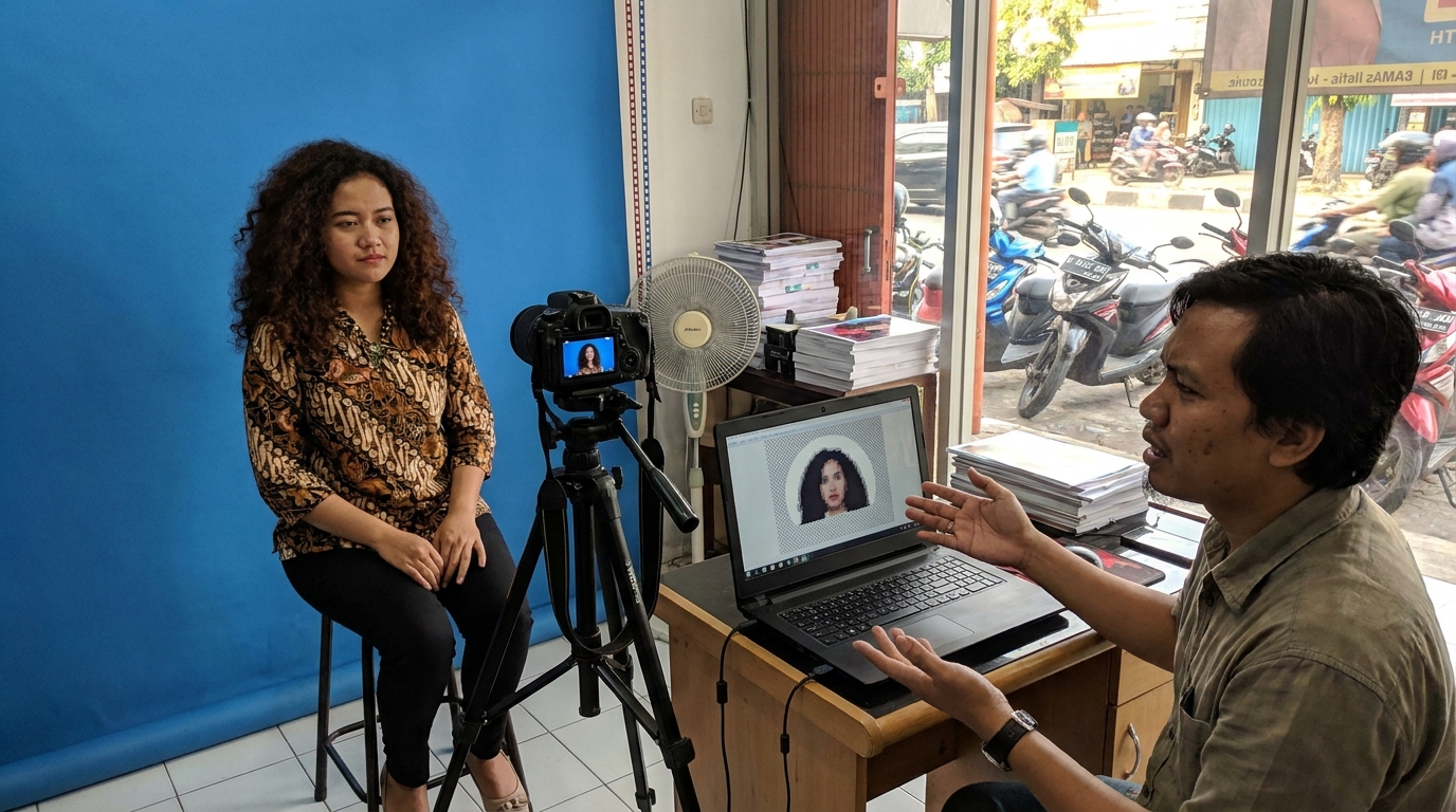 Estetika dan Akurasi: Navigasi Pas Foto Rambut Ikal untuk Dokumen Resmi 2026
