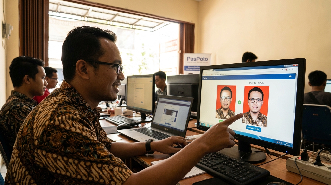 Cara Menghilangkan Pantulan Kacamata Pas Foto untuk Dokumen 2026