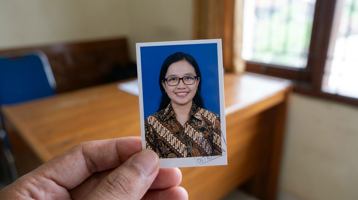 Supporting image showing the final accepted-looking result described in "Teknik Pencahayaan 'Off-Axis' untuk Hasil Maksimal".
