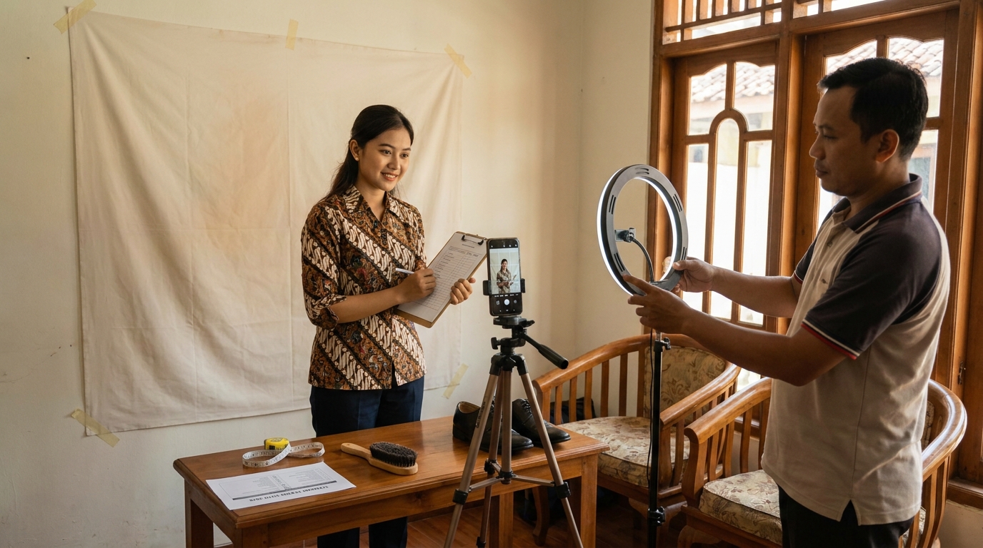 Supporting image that visualizes the requirements, checklist, or technical standards from "Standar Teknis Foto Full Body dan Half Body 2026".