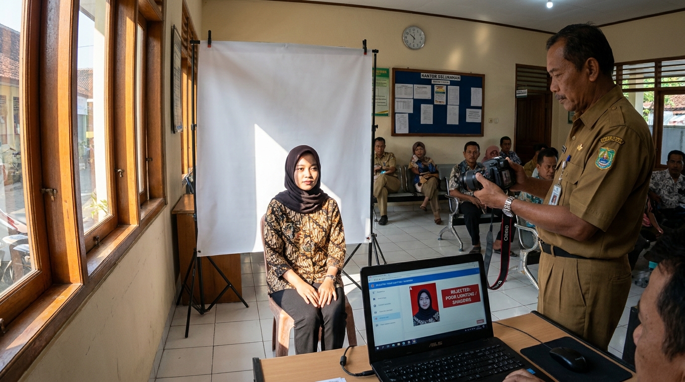 Seni Pencahayaan: Mengapa Bayangan pada Pas Foto Menjadi Penentu Kredibilitas Dokumen Anda di 2026