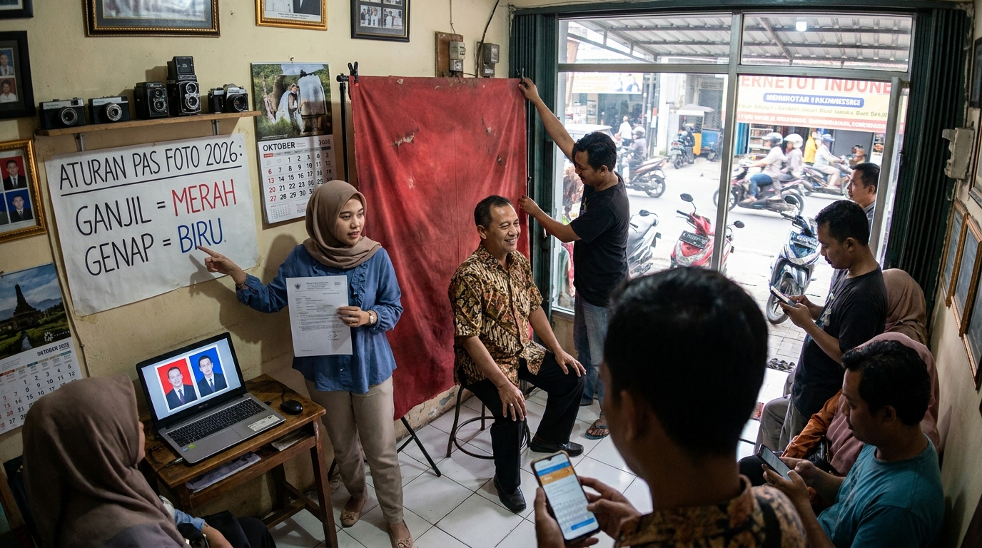 Panduan Lengkap Ganti Background Pas Foto 2026: Aturan & Cara Praktis
