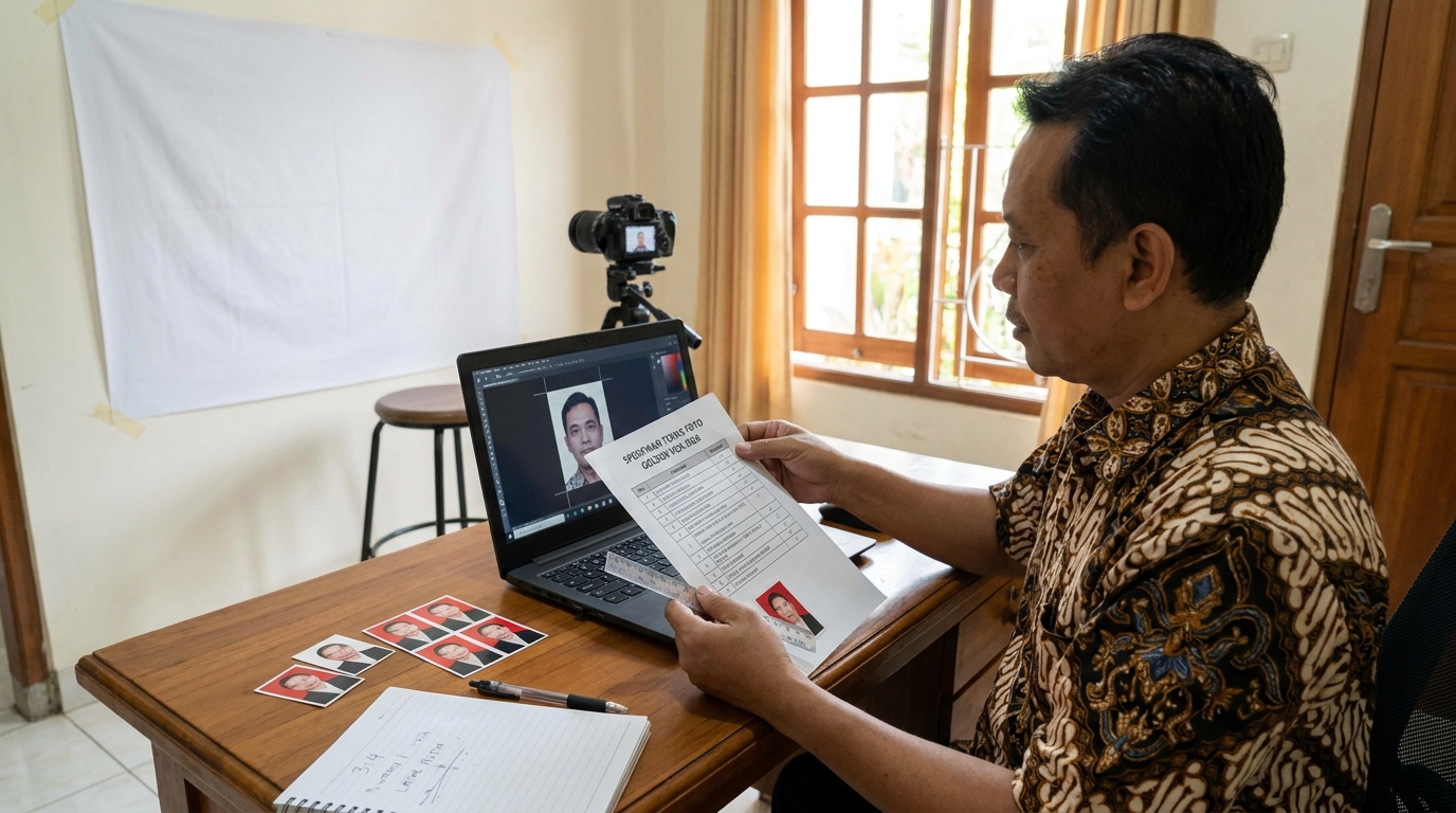 Supporting image that visualizes the requirements, checklist, or technical standards from "Spesifikasi Teknis Foto Golden Visa 2026".