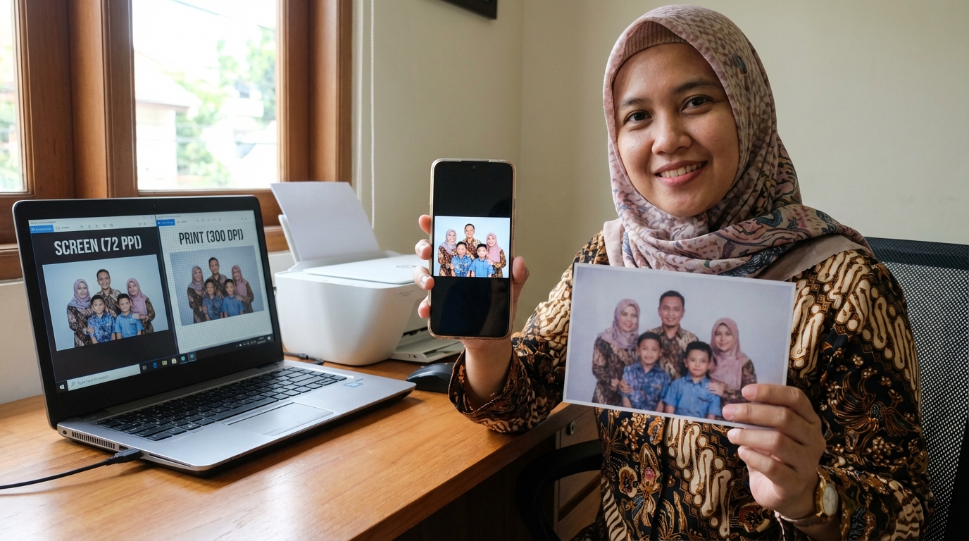 Supporting image showing a clear evaluation or comparison inspired by "Memahami Perbedaan Resolusi Layar dan Resolusi Cetak".