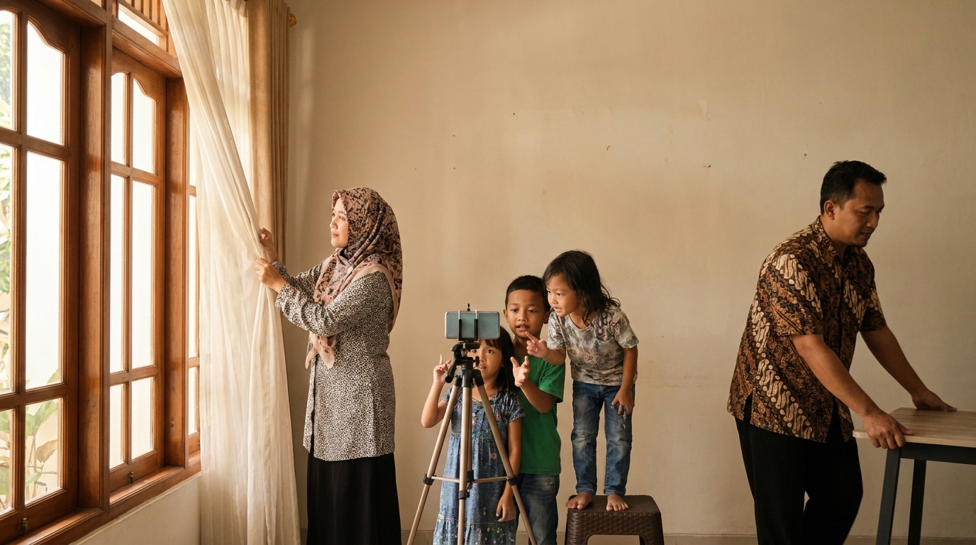 Supporting image that visualizes the requirements, checklist, or technical standards from "Menyiasati Keterbatasan Ruang dan Cahaya di Rumah".