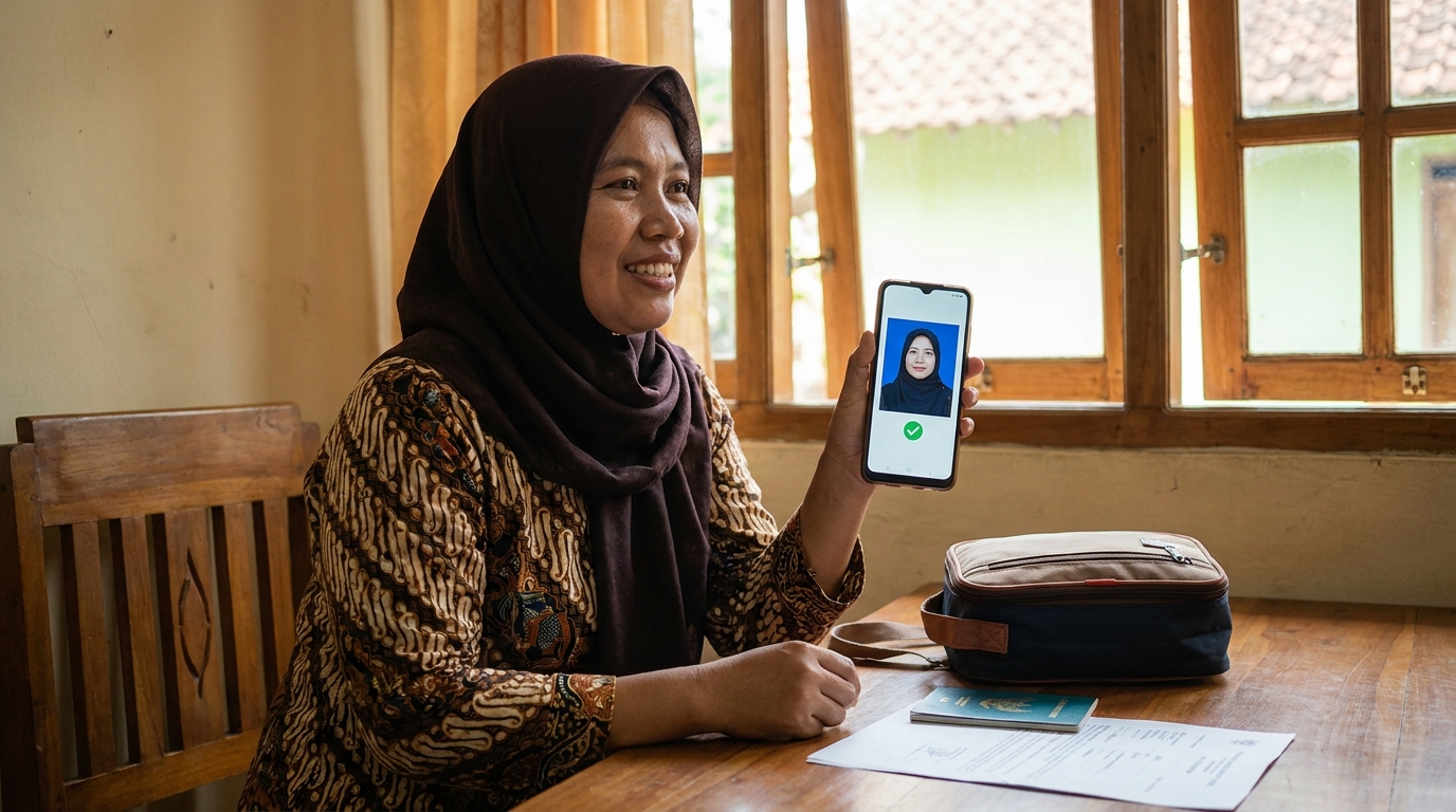 Supporting image showing the final accepted-looking result described in "Solusi Cepat Saat Deadline Keberangkatan Mendesak".