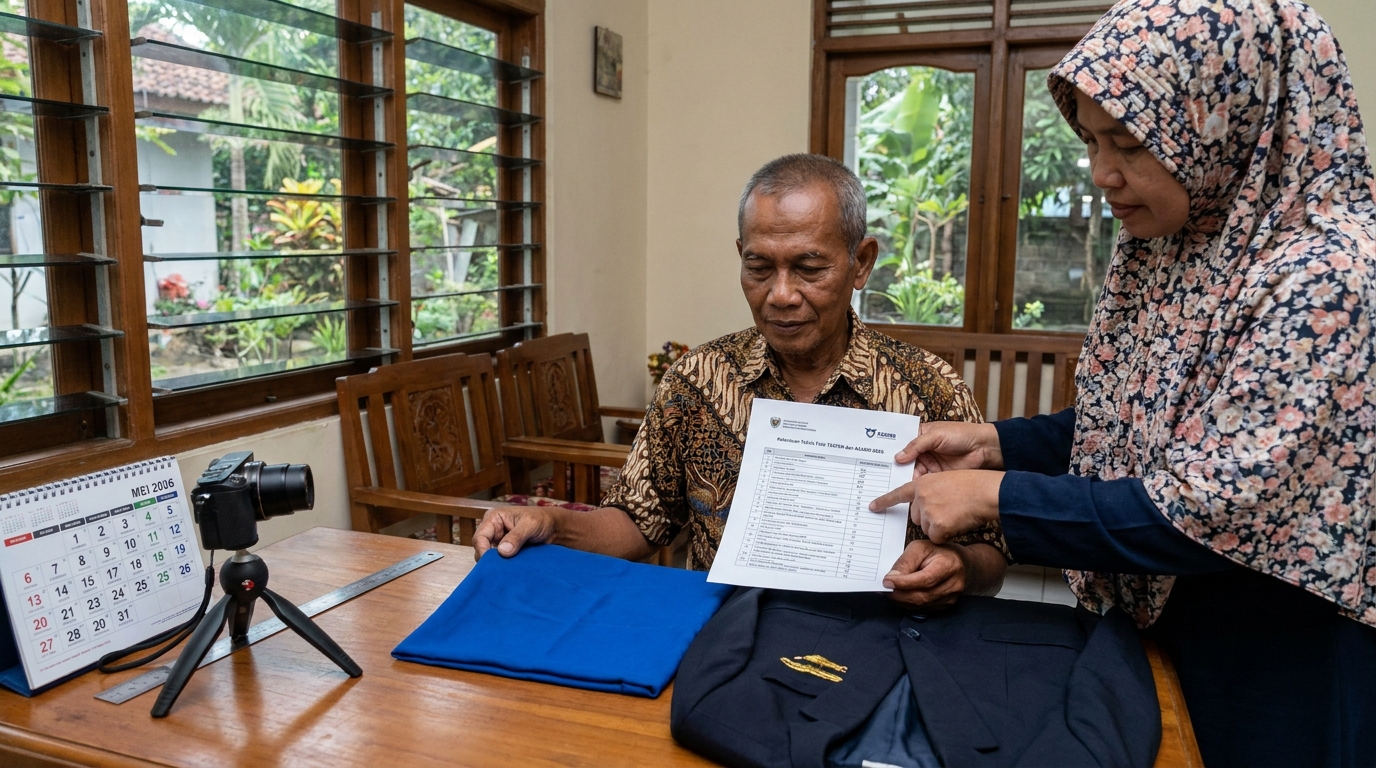 Supporting image that visualizes the requirements, checklist, or technical standards from "Ketentuan Teknis Foto TASPEN dan ASABRI 2026".
