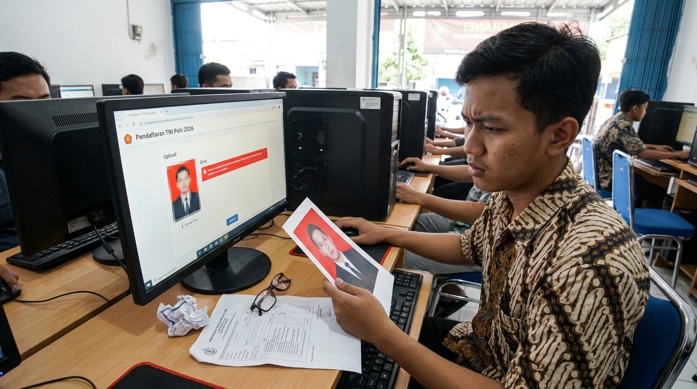 Panduan Foto Pendaftaran TNI POLRI 2026: Aturan Warna Background dan Pose