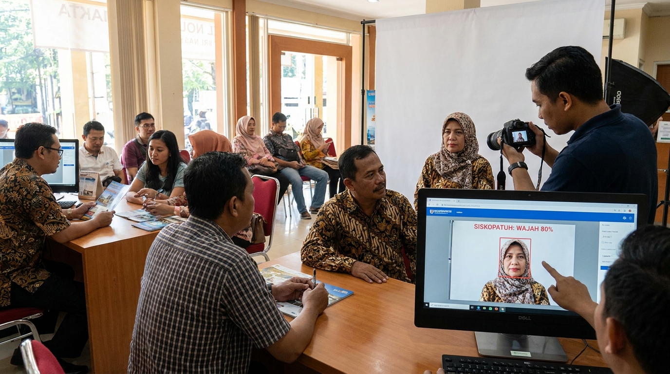 Panduan Lengkap Foto Visa Umroh 2026: Aturan Wajah 80% & Cara Lolos Siskopatuh