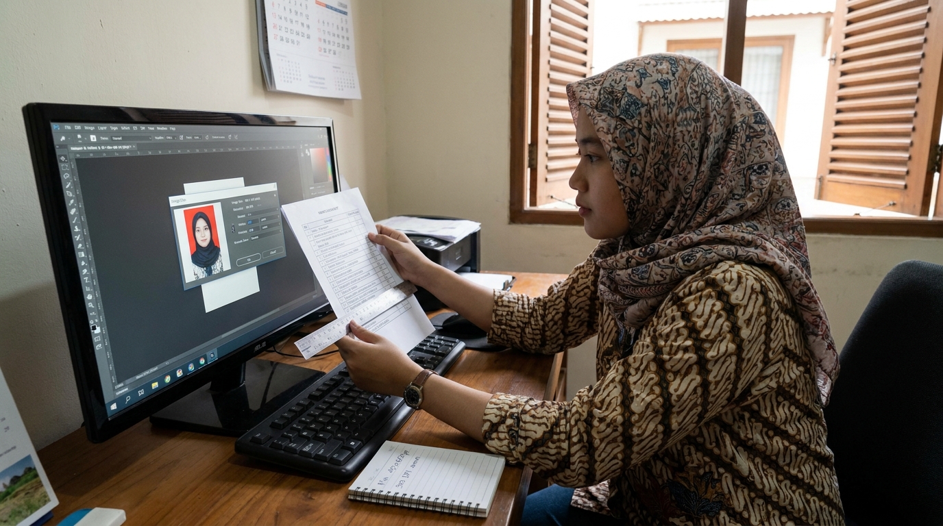 Supporting image that visualizes the requirements, checklist, or technical standards from "Resolusi dan Dimensi Piksel yang Tepat".