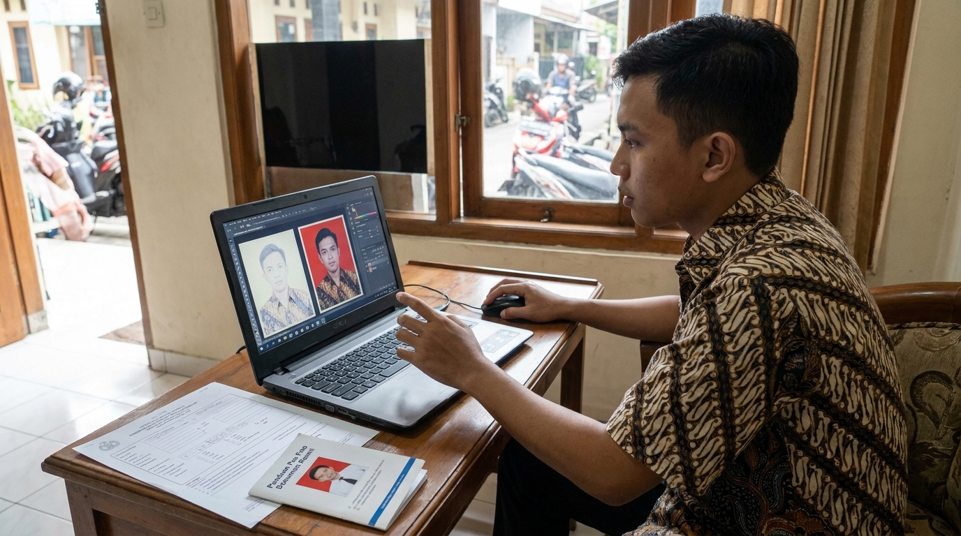 Mengapa Detail Visual Menentukan Keberhasilan Dokumen: Solusi Pas Foto Terlalu Terang atau Gelap di 2026