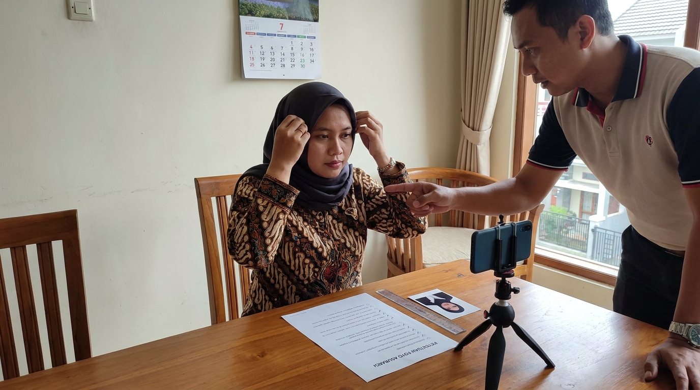 Supporting image that visualizes the requirements, checklist, or technical standards from "Ketentuan Penampilan dan Atribut".