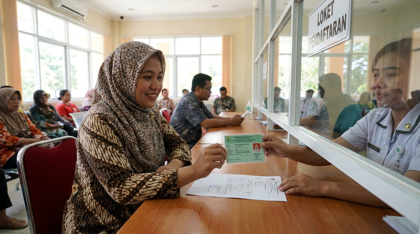 Supporting image showing the final accepted-looking result for foto kartu berobat rumah sakit.